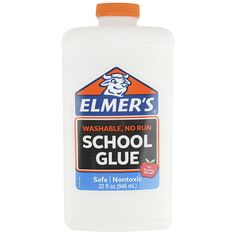 a bottle of school glue on a white background