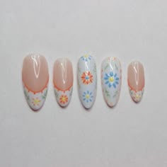 Santorini Blossoms | Press on nail set  Perfect for any occasion, each set includes everything you need for a salon-quality manicure at home. Plus, they're reusable!      * Durable Materials: HEMA-free tips (apres), quality gel polishes, and charms.      * Includes: Free application kit with all necessities--nail glue, file, buffer, cuticle pusher, alcohol wipes, adhesive tabs, application card, and freebies.      * Custom Orders/ Customizations: Send us your ideas or inspiration pictures to create your custom set. Feel free to let us know any slight changes to our sets you might prefer before purchase at no cost (example: you want to change the color and keep the same design)      * Customer Support: For any inquiries, we're here to help in any way we can :)      * Processing Time: 1-3 da Santorini Inspired Nails, Mediterranean Nail Designs, Costal Floral Nails, Greek Nails Designs Blue, Grecian Blue Nails, Rush Nails, Blue And White Nails Greek, Nails Practice, Alcohol Wipes