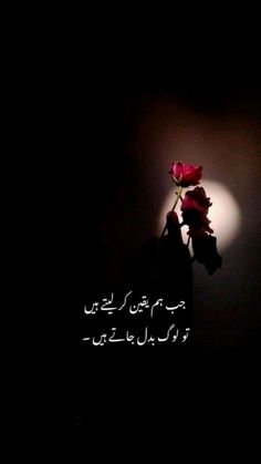 a person holding a rose in their hand with the words written on it at night