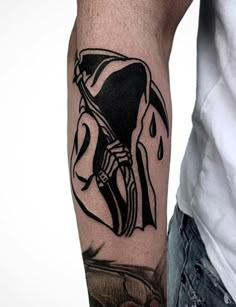 Demon Tattoo Designs, Traditional Black Tattoo, Evil Tattoos, Ghost Tattoo, Demon Tattoo, Silhouette Tattoos, Spooky Tattoos, Tattoos For Black Skin, Gothic Tattoo