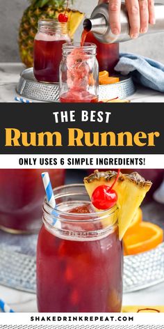 the best rum runner only uses 6 simple ingredients