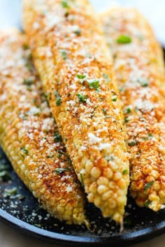 grilled corn on the cob with parmesan cheese