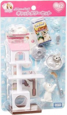 a toy set with various items in the package