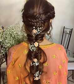 Bridal Hairdo, Indian Wedding Hairstyles, Indian Bride Hairstyle, Indian Bridal Hairstyles, Different Hairstyles, Fish Tail Braid, Indian Hairstyles, Hair Dos