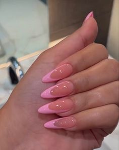 Curvy French Tip Nails, Red Nails With French Tip, Acrylic Nails On Toes, Nails On Toes, Valentine Nails Design, Acrylic Nails Aesthetic, Nails With French Tip, Almond Nails Pink, Pink Tip Nails