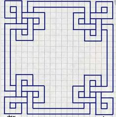 an image of a blue square maze