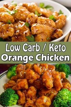 Keto Desserts Keto Orange Chicken Recipe, Low Carb Orange Chicken, Keto Orange Chicken, Keto Chinese Food, Keto Chinese, Healthy Orange Chicken, Chicken Low Carb, Desayuno Keto, Classic Restaurant