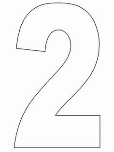 the number two is shown in black and white