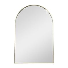 an arched mirror on a white background