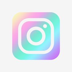 the instagram icon is shown with an image of a camera in the center and a rainbow