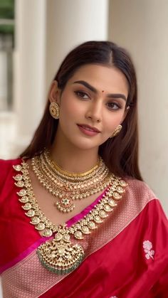 Ronan Mili | Hyderabad Makeup Artist | Twirling into the era of heeramandi…!! @rubal_shekhawat_ exudes radiant glow and elegance, ready to celebrate love in style. Makeup… | Instagram Gold Jewellery Women, Straight Hair Saree Look, Makeup Look On Saree, Makeup For Traditional Wear, Rubal Shekhawat, South Indian Makeup Look, Engagement Makeup Indian, Indian Bridal Makeup Natural, Gold Bridal Makeup