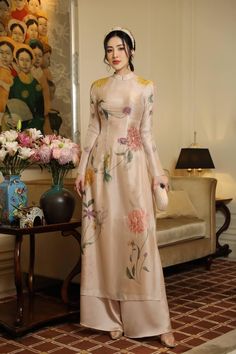 Vietnamese Style Fashion, Overall Costume, Eastern Aesthetic, Moda China, Eid Fashion, Wide Legs Pants, Asian Style Dress, Star Master