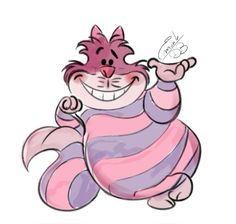 a cartoon character with pink and purple stripes on it's body, holding his hand out