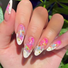 Carnival Nails Designs, Lisa Frank Nails, Carnival Nails, Cute Summer Nail Designs, Long Nail Art, Nails Yellow, Spring Nail Trends, Cute Summer Nails, Really Cute Nails