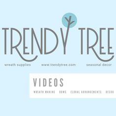 the trendy tree logo is shown in grey and blue, with an all about trendy tree