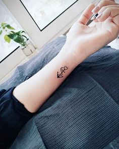 Very Small Wrist Tattoos For Women, Small Outside Wrist Tattoos For Women, Wrist Anchor Tattoo, Micro Anchor Tattoo, Anchor Wrist Tattoos For Women, Anchor Wrist Tattoo, Tattoos For Wrist For Women, Small Side Wrist Tattoos For Women, Side Wrist Tattoos For Women With Meaning