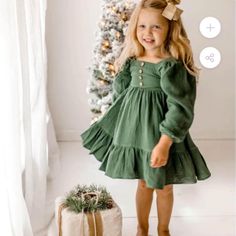 Brand New With Tags. Sold Out Online. Perfect For The Holidays! Sibling Christmas Dresses, Baby Christmas Dress Green, Best Boutique For Toddlers Winter Dresses, Family Christmas Photos Green Dress, Kids Dresses Casual Winter, Christmas Dresses For Family, Christmas Tree Farm Photo Shoot Dress, Mommy And Me Green Dress, Green Christmas Dress Baby