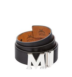 Shop the Cut to Size Claus M Reversible Belt 1.75" in Visetos in COGNAC / SILVER at MCM. A versatile and functional take on a wardrobe staple. Luxury Black Belt With Logo Strap, Luxury Black Belts With Logo Strap, Designer Black Belt With Logo Strap, Black Leather Belt With Logo Strap, Luxury Leather Belt With Logo Strap, Designer Leather Belt With Logo Strap, Luxury Belt Buckles With Metal Logo, Luxury Metal Logo Belt Buckles For Business, Luxury Business Belt Buckles With Metal Logo