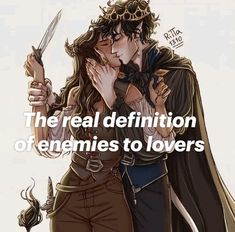 an image of two people kissing with the caption that reads, the real definition of gennes to lovers