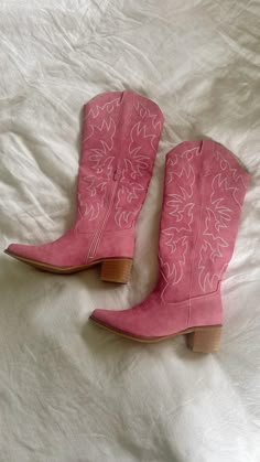 Shop our Influencers' top picks on Amazon Cute Cowgirl Boots, Pink Cowboy Boots, Country Shoes, Pink Cowboy, Country Concert Outfit, Zach Bryan, Country Concert, Concert Fits