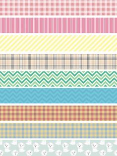 a set of different patterns and colors for wallpapers or scrapbooking photo