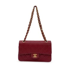 Chanel 'Timeless Classic 2.55' Quilted Double Flap 2.55 Bag In Red Color. Periord/era: 1989-1991. Features Double 'Cc' Turn Lock Closure And Double Flap Interior. 1 Open Pocket Under The Flap. Gorgeous Gold Metal Strap With Interwoven Leather; Can Be On The Shoulder With Double Strap Or Lengthen To Wear With One Single Strap. Features Back Slip Pocket At Rear. Leather Red Lining With 2 Wall Side Pockets And 1 Zip Pocket On The Reverse Of The Flap. An Elegant And Timeless Piece. 'Chanel' And 'Made In France' Embossed Inside.. ity Hologram Tag Inside (And ity Card) Assured Product ity: This Product Is Supplied By a Renowned And Trusted Partner. With This Purchase, You Are Preserving Iconic Craftsmanship, Celebrating Heritage, And Embracing The Beauty Of conscious shopping.Delivery 5-8 or 10- Red Designer Bag, Red Chanel Bag, Chanel Products, Classic Chanel, Red Chanel, Shoulder Bags Pattern, Chanel Flap Bag, Chanel Chanel, Red Quilts