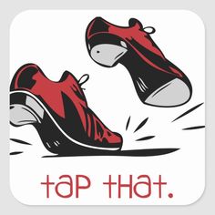 a pair of running shoes with the words top hat