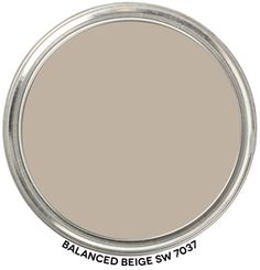 a white paint with the words balanced beige sw0