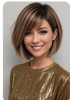 Short Bob With Swoop Bangs, Haircuts For Women In Their 20s, Shaped Bob Hairstyles, Medium A Line Bob With Bangs, Mikado Haircut, Medium Hair Styles For Women, Blending Gray Hair, Short Layers