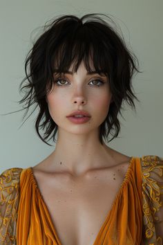 75 Charming Short Pixie Haircuts Mullet With Fringe Woman, Women’s Shag Mullet Short, Rock Pixie Haircut, Boyish 90s Cut, Drew Barrymore Pixie Cut, 2025 Short Hair Trends For Women, Short But Long Hair, Shixie Haircut Girl, Avant Garde Haircut