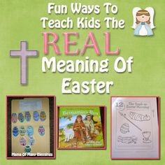 the real meaning of easter for kids to learn how to read and draw with pictures