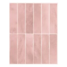 a pink tile wall that has been painted in different shades