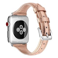 Apple Watch Series 6 5 4 Classic Slim Leather Band Ladies Watchbands – www.Nuroco.com Apple Band