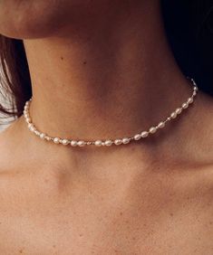 hand made 14kgf fresh water rice pearl choker,14k gold filled, fine jewelry, minimal,custom necklace, gift for her.unisex.water proof Minimal Pearl Necklace, Jewelry Minimal, Pearl Choker, Water Proof, Custom Necklace, Star Necklace, Necklace Gift, Fresh Water, Charm Necklace