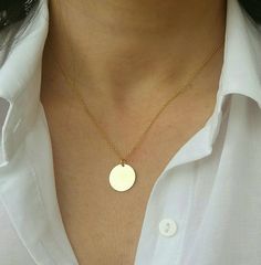 Set of 3 layered necklaces, made of 14k gold filled chain. 1. Cretan Faistos disc necklace. 2. Circle single disc necklace. 3. Tube necklace. Elegant&dainty, catching gently everyone's attention. Appropriate either for everyday or formal looks. Also available in rose gold filled and 925 sterling silver. Length approx. 16 inches, 18 inches and 20 inches. ♡All items will be delivered in a nice gift box! * Read our policies before purchase: https://www.etsy.com/shop/Jewellusion/policy/ * Contac Gift Medallion Necklace With Gold Chain, Gift Round Medallion Necklace With Gold Chain, Round Medallion Necklace With Gold Chain As Gift, Gold Chain Necklace Gift, Dainty Gold Chain Round Necklaces, Dainty Round Gold Chain Necklace, Gold Chain Medallion Necklaces For Gifts, Gold Chain Necklace With Medallion For Gift, Gold Circular Charm Necklace With Adjustable Chain