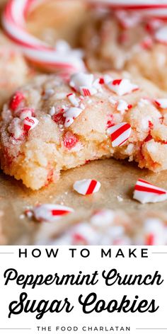 how to make peppermint crunch sugar cookies the food charian is cooking for