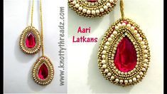 Part 2- Aari Work Latkans | Maggam Work Tassels For Blouses | Bridal Lat... Maggam Work Tassels For Blouse, Blouse Tassels Designs, Latkan Making, Saree Tassel, Tassels Designs