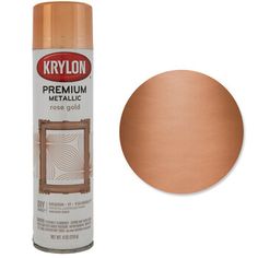 krylon premium metallic paint in copper, available for all surfaces and furniture finishes