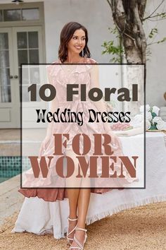 Top 10 Floral Wedding Dresses for Women Floral Wedding Dresses, Wedding Dresses Under 500, Wedding Dresses For Women, Floral Wedding Dress, Floral Bridal