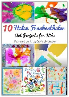 ten art projects for kids that are fun and easy to do with the kids at home