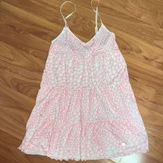 Juicy Couture Size Small Tiered Nightgown Heart Print Adjustable Straps Logo Charm Near Hem Gr1 Pink Ruffle Dress For Bedtime, Pink Spaghetti Strap Beachwear Dress, Pink Summer Sleepwear For Pajama Party, White Ruffled Nightgown For The Beach, Feminine Beach Nightgown With Spaghetti Straps, Beach Nightgown With Spaghetti Straps, Pink Ruffled Nightgown For Pajama Party, Pink Sleeveless Dress For Pajama Party, Feminine Spaghetti Strap Nightgown For Beach