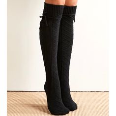 Simple Suzanne Betro Cable Knit Knee High Socks One Size Fits Most Nwt Thick Ties At The Knee (6) Black Lace Knee High Socks, Knee Socks Aesthetic, Lace Knee High Boots, Blue Q Socks, High Knee Socks Outfit, Ankle High Socks, Socks Aesthetic, Adidas Floral, Tie Dye Socks