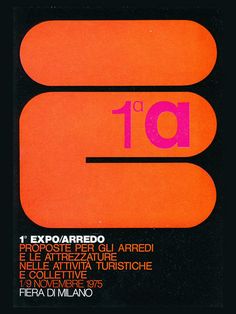 an orange and pink poster with the number ten on it's back side in spanish