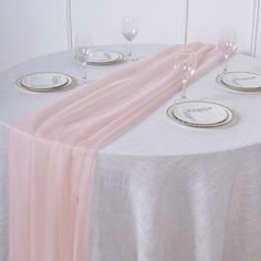 6 FT | Blush | Rose Gold Premium Chiffon Table Runner Chiavari Chairs Decor, Chiffon Table Runner, Elegant Table Decorations, Lace Runner, Long Table Runner, Dining Table Runners, Restaurant Decoration, Guest Book Table, Bridal Tea