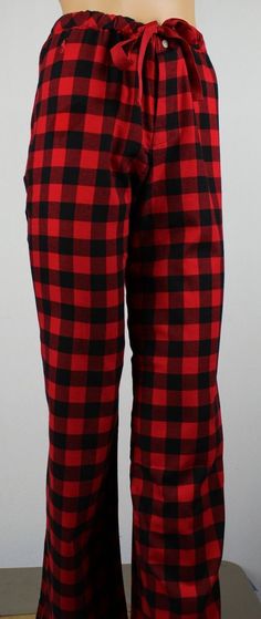 Ralph Lauren Red Black Plaid Pajamas Pj's Sleep Pants Nwt Red Plaid Pants Pajamas, Red Flannel Pajama Pants, Red Pjs Pants, Red And Black Plaid Pants Outfit, Red And Black Plaid Pants, Plade Pajama Pants, Red Cotton Sleep Bottoms, Plaid Pants Pjs, Plaid Pants Outfit Grunge