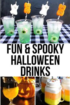 fun and spooky halloween drinks for kids to enjoy in the fall or winter