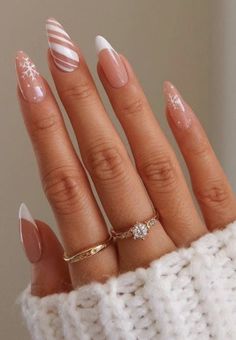 December Nails, Winter Nails Acrylic, Christmas Gel Nails, Her Nails, Christmas Nails Acrylic, Xmas Nails, Short Acrylic Nails, Best Acrylic Nails, Cute Acrylic Nails