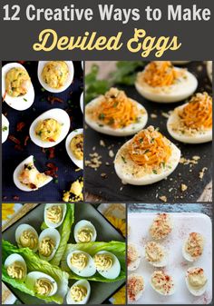 twelve creative ways to make deviled eggs