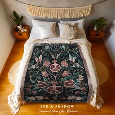 Pair with Matching Rug 🌿 👉 https://inkandshadow.etsy.com/listing/1786861652 Pair with Matching Pillow 🌿 👉 https://inkandshadow.etsy.com/listing/1792975206 Welcome to Ink & Shadow, where artistry and mystique converge to create a truly enchanting shopping experience. Explore our curated collection that embraces the darker side of beauty, featuring a tapestry of artistry, unconventional curiosities, and hauntingly exquisite treasures. Specializing in bespoke nostalgia, Ink & Shadow blends time 1800s Home, Skeleton Decor, Secret Hideout, Fantasy Decor, Velvet Blanket, Tapestry Crochet Patterns, Room Refresh, Cozy Decor, Woven Throw