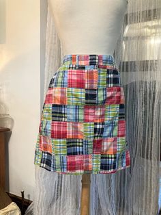 Multicolor Lined Skort With Relaxed Fit, Casual Fitted Patchwork Skirt, Cotton Skirted Bottoms With Patchwork, Multicolor Fitted Preppy Bottoms, Casual Plaid Skirt With Patchwork, Casual Patchwork Mini Skirt Bottoms, Relaxed Patchwork Skirted Bottoms, Relaxed Fit Multicolor Mini Skort, Multicolor Patchwork Summer Skirt